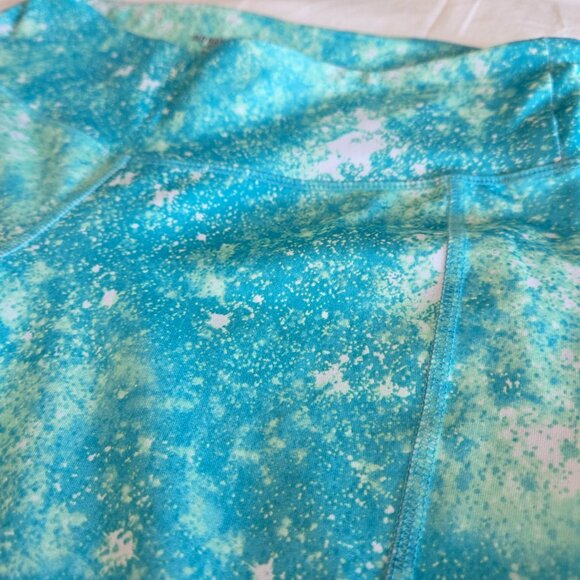 Old Navy Turquoise Splatter Leggings - Picture 5 of 10